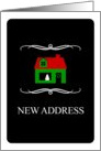 new address : mod christmas home card