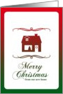 new address : mod christmas home card