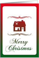 merry christmas : mod home card