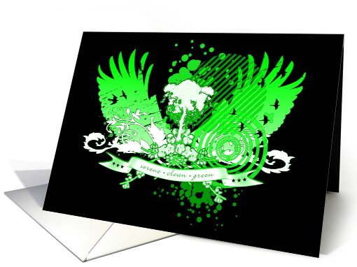 hi-fi tree : serene, clean, GREEN! card (728554)