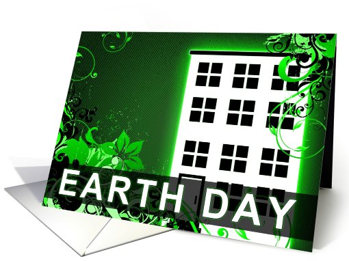 EARTH DAY : hi-fi building card (728575)