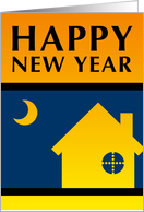 happy new year from our new home card