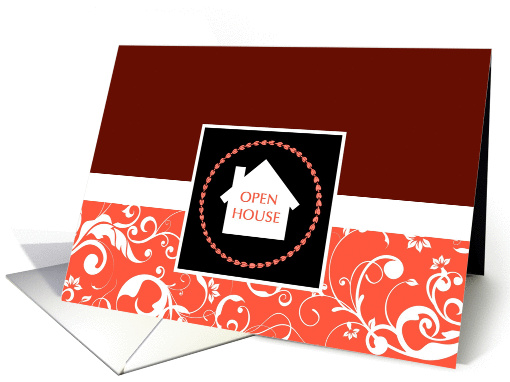 open house : professional damask card (732832)