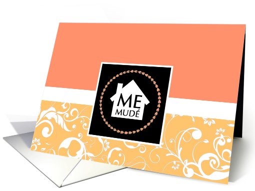 me mud : professional damask home card (734141)