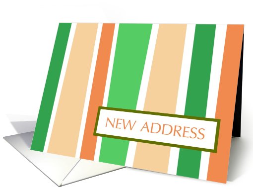 new address : vertical stripes card (735052)