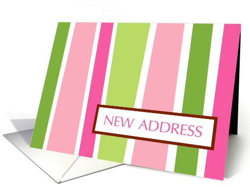 new address : vertical stripes card (735053)