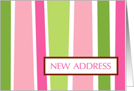 new address : vertical stripes card