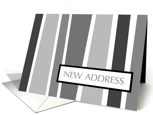 new address : vertical stripes card (735054)