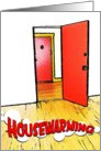 housewarming invitations : comic doorway card