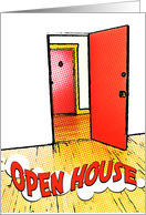 open house : comic doorway card
