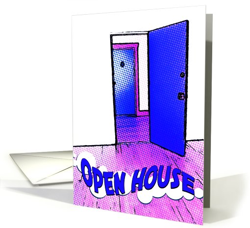 open house : comic doorway card (738385)