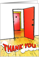 thank you for the housewarming gift : comic doorway card