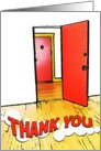 thank you for the housewarming gift : comic doorway card