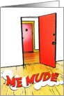 me mud : comic doorway card