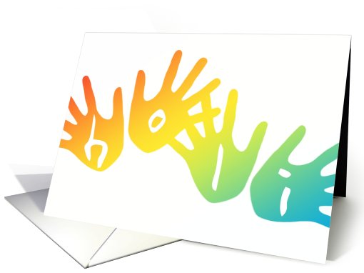 holi hands : festival of color and spring card (738390)