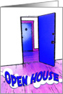 Business open house : comic doorway card