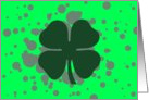happy st. patrick’s day : irish shamrock bubbles card