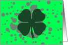 irish shamrock bubbles card