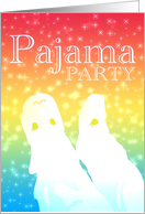 pajama party invitations card