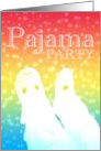 pajama party invitations card