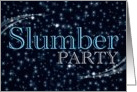 slumber party invitations : starshine card