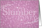 slumber party invitations : starshine card