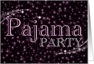 pajama party invitations : nightshine card