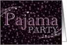 pajama party invitations : nightshine card