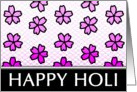 HAPPY HOLI : festival of color and spring card