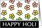 HAPPY HOLI : festival of color and spring card