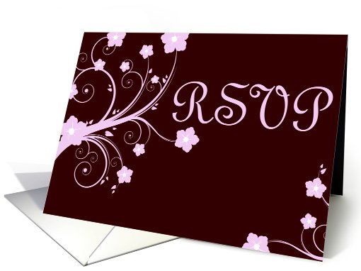 RSVP : springtime flowers card (757961)