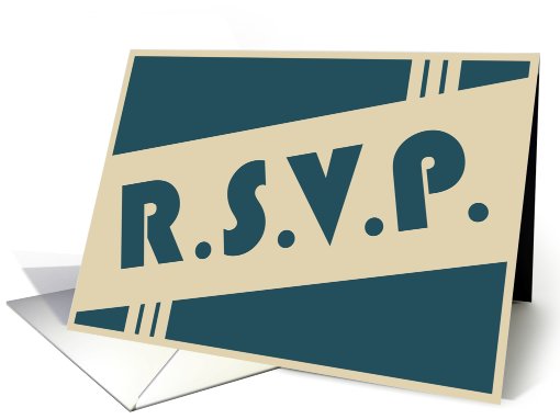 RSVP : retro design card (757963)