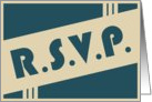 RSVP : retro design card