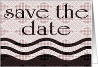 save the date : patterns card