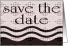 save the date : patterns card