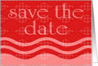 save the date : patterns card