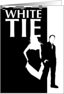 white tie affair : elegant silhouettes card