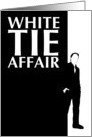 white tie affair : elegant silhouettes card