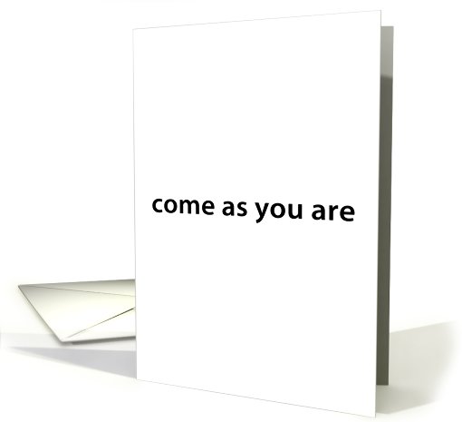 come as you are party invitations card (761203)