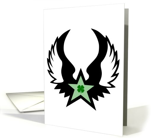 lucky clover punk star card (761362)