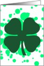 happy st. patrick’s day : irish shamrock bubbles card