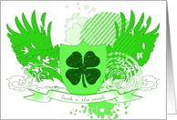 luck o’ the irish : saint patrick’s day card