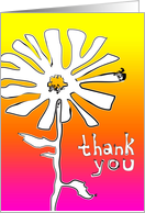 thank you for being my flower girl : indie squiggles flower card