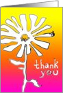 thank you for being my flower girl : indie squiggles flower card