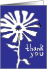 thank you : indie squiggles flower card