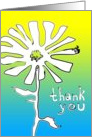 thank you : indie squiggles flower card