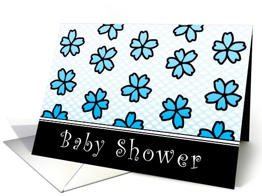 baby shower floral invitations card (765674)