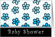 baby shower floral invitations card