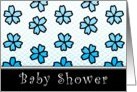 baby shower floral invitations card