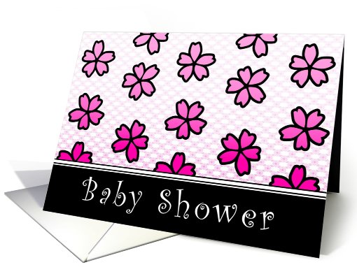 baby shower floral invitations card (765675)